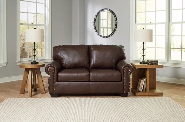 American Design Furniture by Monroe - Arlington Leather Loveseat